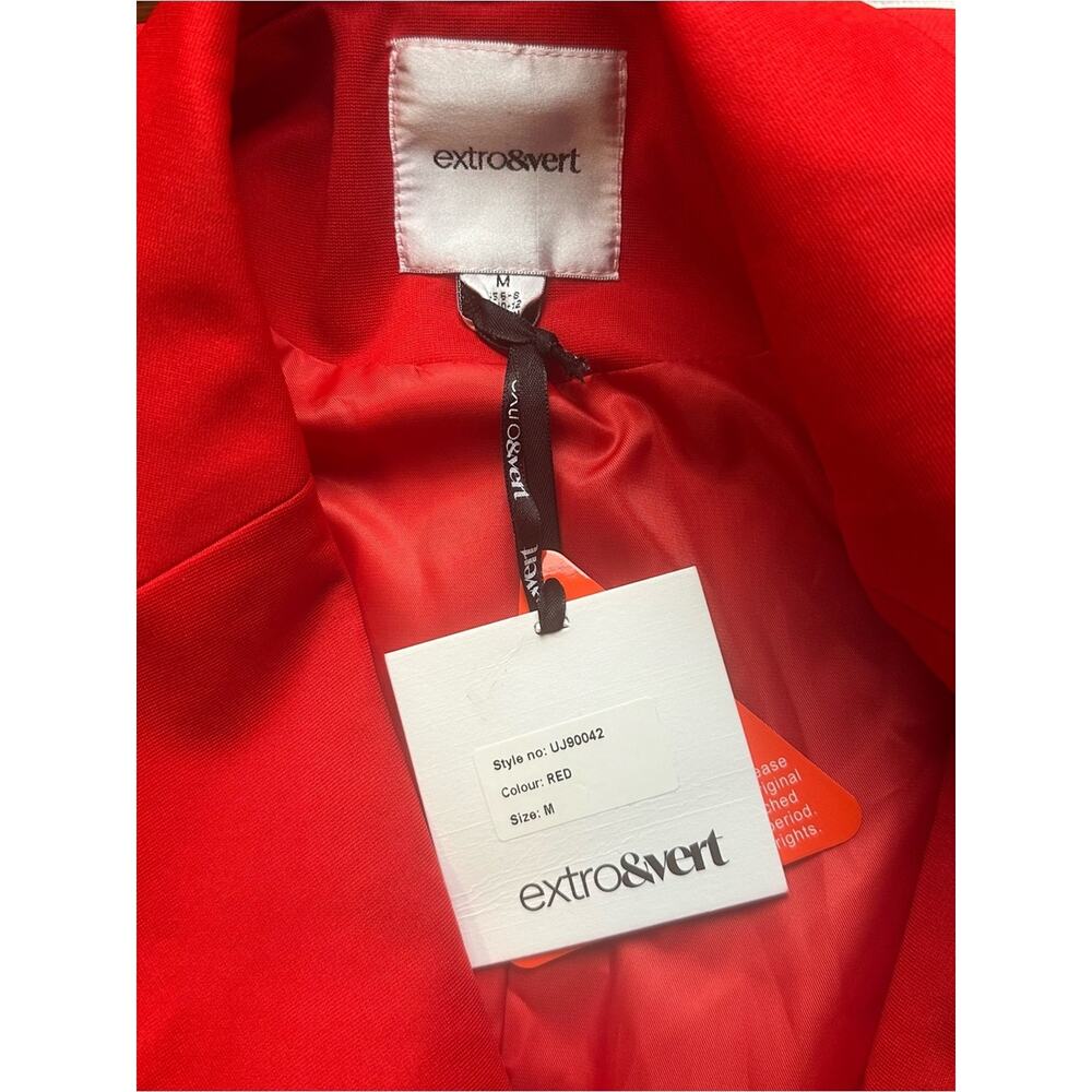 Extro & Vert Red single button blazer - Picture 6 of 6